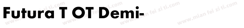 Futura T OT Demi字体转换